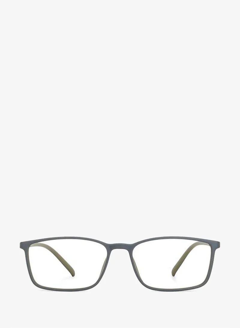 Lenskart Blu Lenskart Blu | Zero Power Bluecut & Antiglare Rectangular Shape Computer Eyeglasses LB E13527 - Lens Size: 53mm - Grey