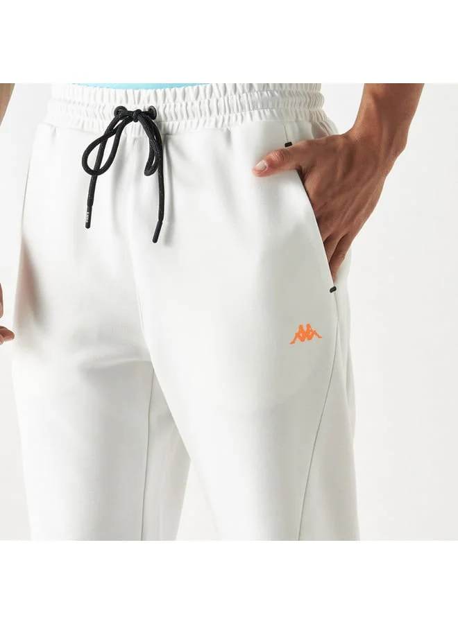 Kappa Kappa Logo Print Joggers with Drawstring Closure and Pockets