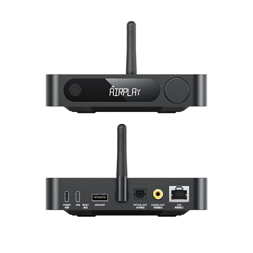 FiiO SR11 AirPlay Audio Streamer ReceiverWiFi Multiroom StreamerStream HiRes Audio from Spotify Amazon Music Tidal Black - Image 3