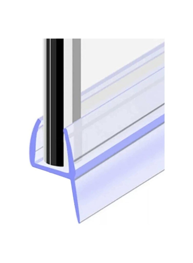 KNP KNP Slide Lip Glass Door Seal in 8mm is Designed to Provide a Secure and Effective Seal for Glass Doors Ensuring Protection Against Drafts Dust and Moisture.  - Image 2