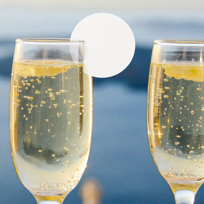 60pcs Circle Drink Tags Party Drink Circles Clear Drink Marker Glass - Image 5