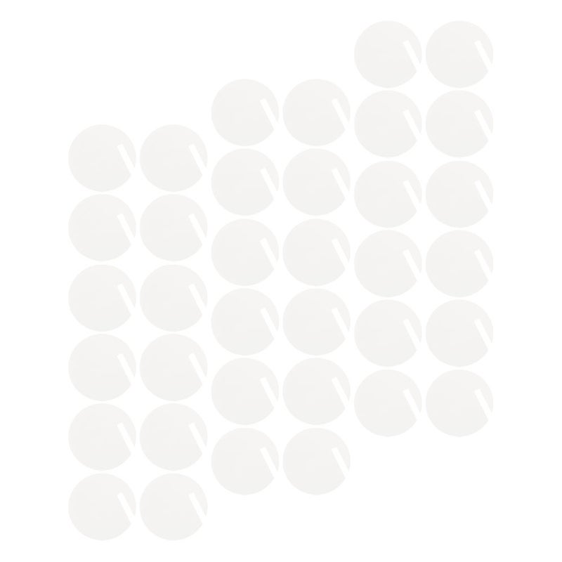 60pcs Circle Drink Tags Party Drink Circles Clear Drink Marker Glass - Image 1