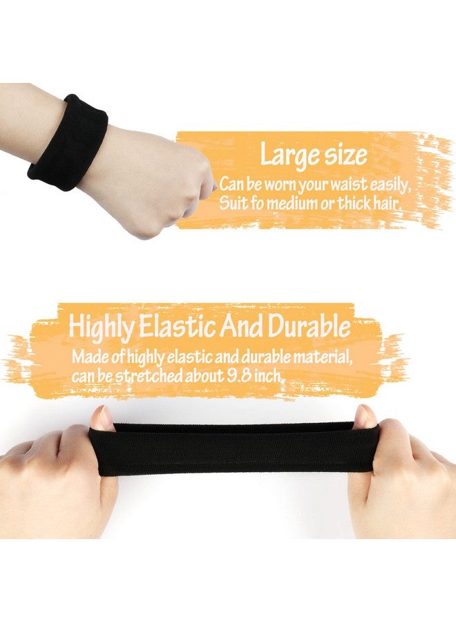 GOSICUKA Thick Seamless Hair Ties, Hair Scrunchies Elastics Hair Bands Scrunchy Large Cotton Hair Tie Rope Ponytail Holders for Thick Heavy or Curly Hair Neutral Colors 20 PCS - Image 2