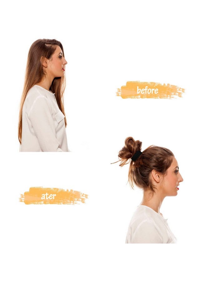 GOSICUKA Thick Seamless Hair Ties, Hair Scrunchies Elastics Hair Bands Scrunchy Large Cotton Hair Tie Rope Ponytail Holders for Thick Heavy or Curly Hair Neutral Colors 20 PCS - Image 4