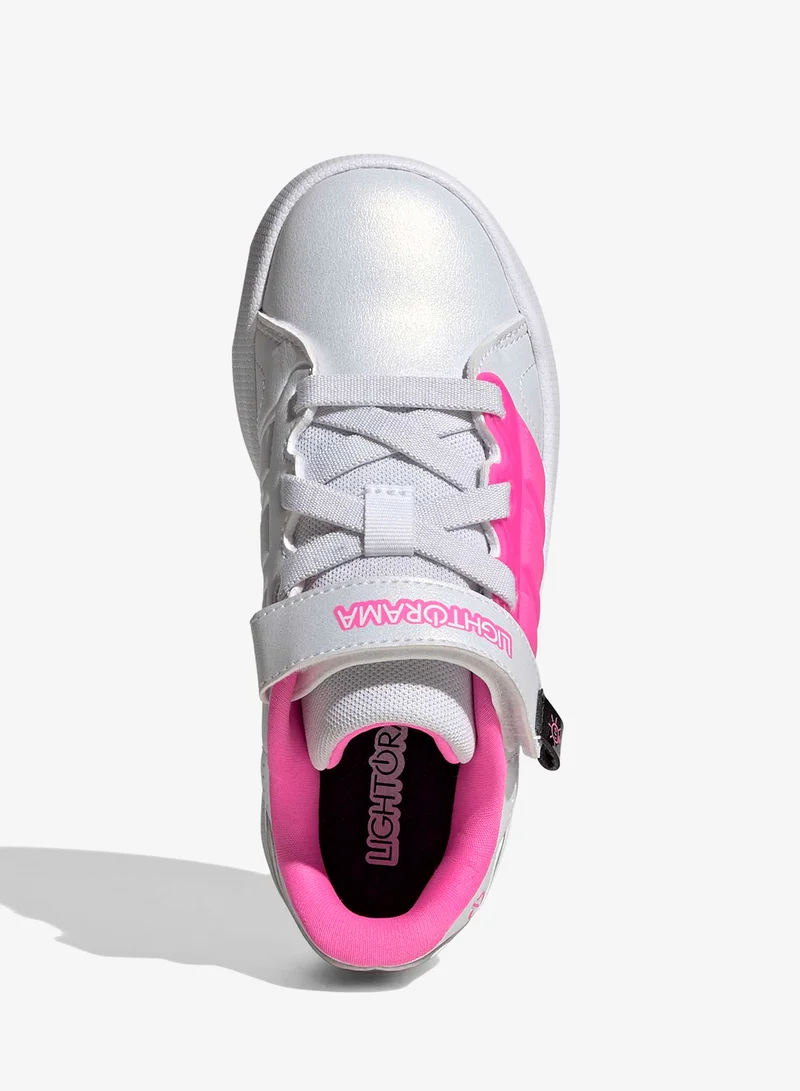 Adidas FTWWHT/LUCPNK/SILVMT Kids Lightoramaourt  | Best Price UAE
