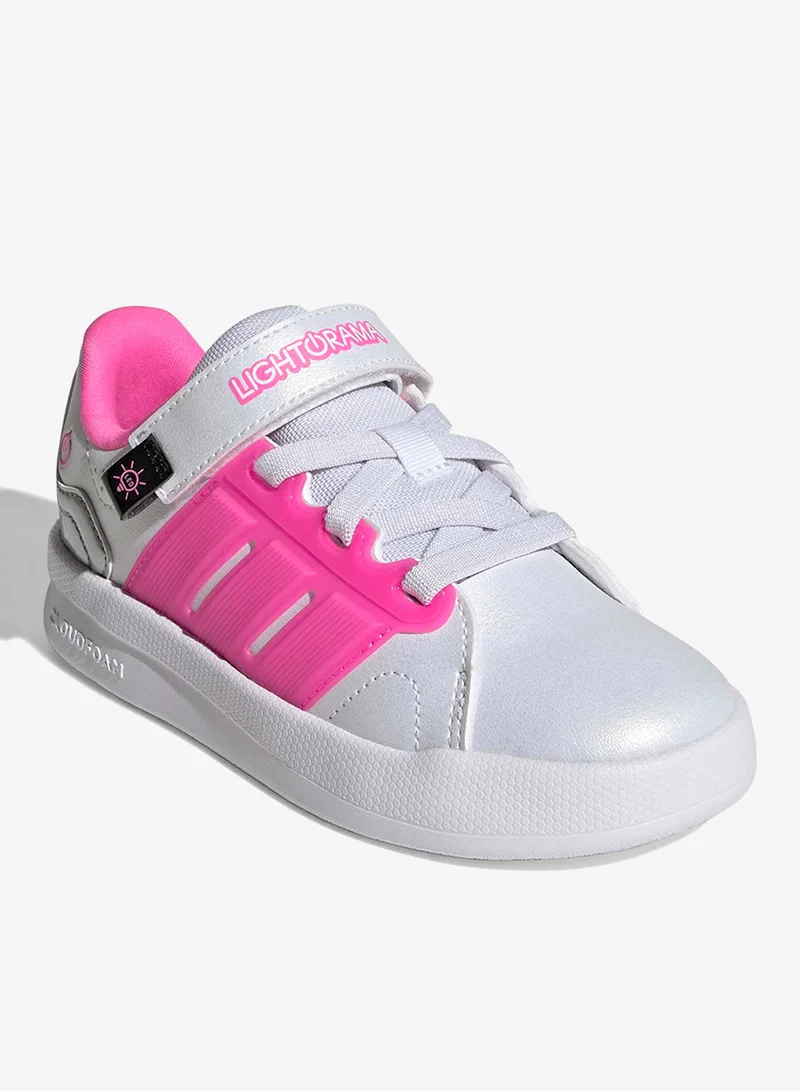 Adidas FTWWHT/LUCPNK/SILVMT Kids Lightoramaourt  | Best Price UAE