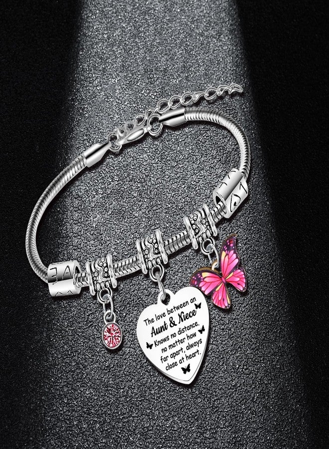 BESPMOSP Aunt Niece Bracelet Mother’s Day Gifts for Auntie Gifts from Niece Birthday Gifts for Auntie Bracelet Best Aunt Bracelets Aunty Present - Image 2