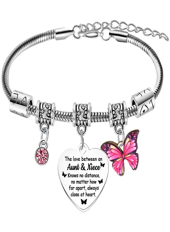 BESPMOSP Aunt Niece Bracelet Mother’s Day Gifts for Auntie Gifts from Niece Birthday Gifts for Auntie Bracelet Best Aunt Bracelets Aunty Present - Image 1
