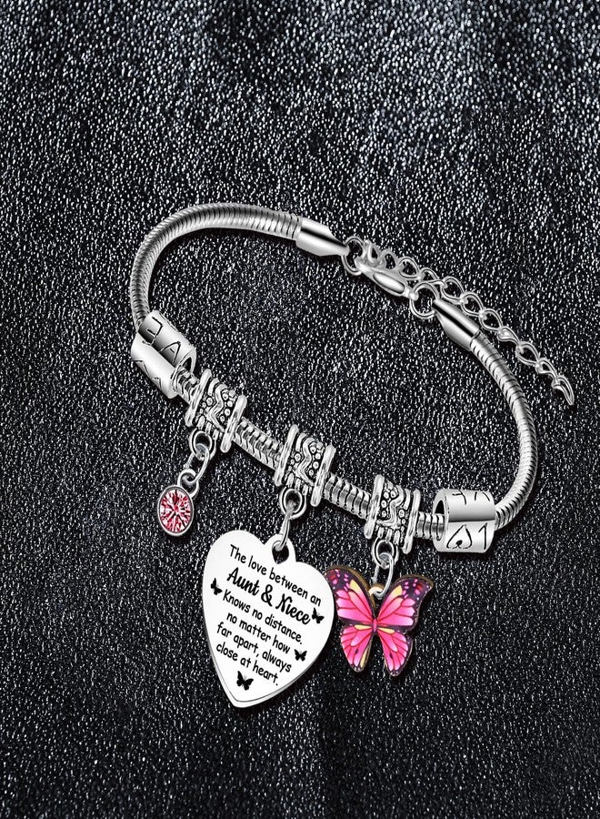 BESPMOSP Aunt Niece Bracelet Mother’s Day Gifts for Auntie Gifts from Niece Birthday Gifts for Auntie Bracelet Best Aunt Bracelets Aunty Present - Image 3