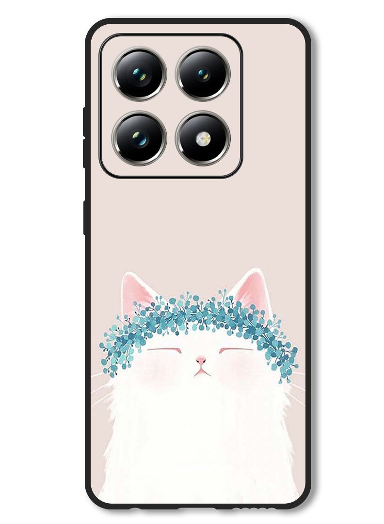 Theodor Case Compatible with Xiaomi 14T Protection Shockproof Bumper Cover Cat Queen - Image 1