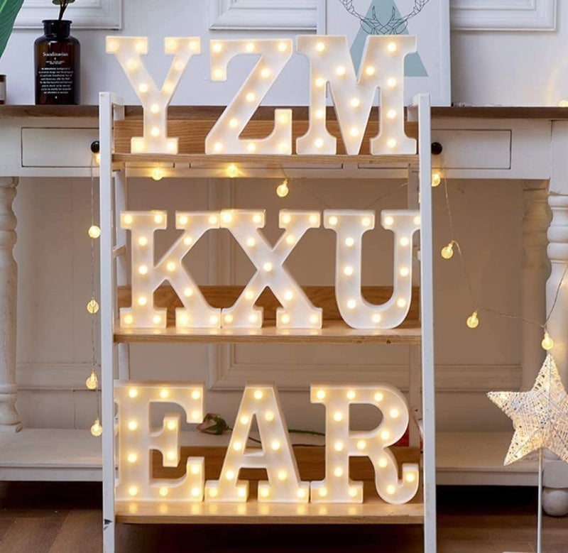 VRB Dec™ Night Light LED Marquee Sign-Baby Light-Battery Operated Nursery Lamp, Decorative for Kid's Room/Party/Home/Wall Décor Party and Wall Lamp (Pack of 1) (N) - Image 5