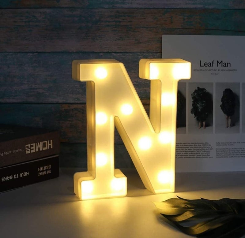 VRB Dec™ Night Light LED Marquee Sign-Baby Light-Battery Operated Nursery Lamp, Decorative for Kid's Room/Party/Home/Wall Décor Party and Wall Lamp (Pack of 1) (N) - Image 4
