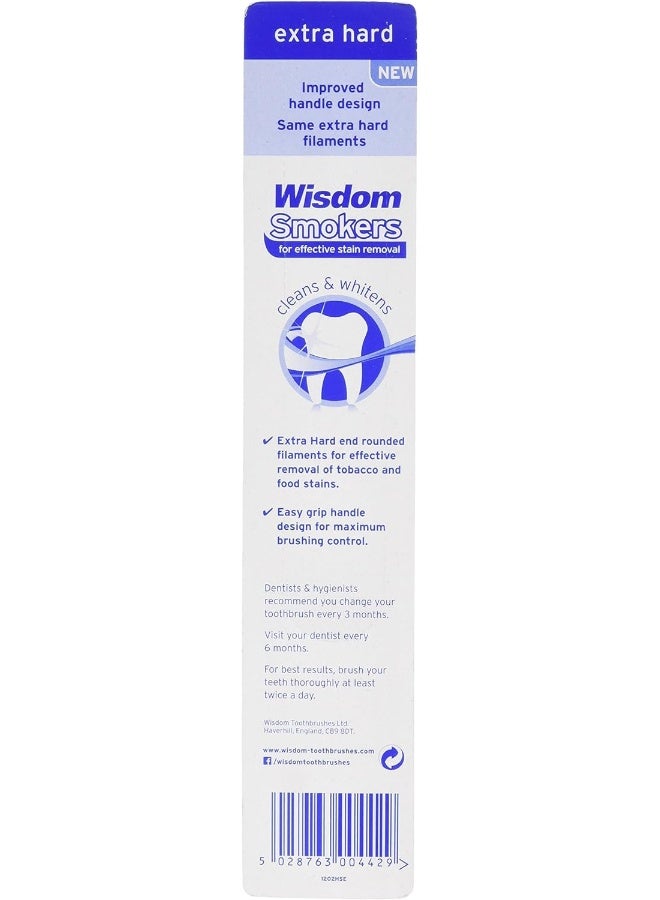 Wisdom Smokers Extra Hard Brush Toothbrush - Image 2