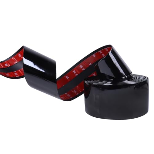 SBWLKJ 2"(50mm) Automotive Trim Molding Glossy Black 16FT Heavy-Duty Car Molding Trim UV Protected Scratch-Proof for Truck RV Body Side Door Window Bumper, Self Adhesive - Image 3