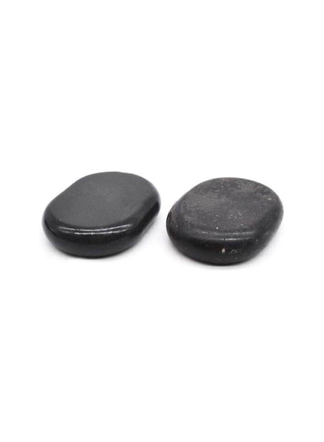 6 قطع من أحجار التدليك الأساسية للأحجار الساخنة لتدليك السبا 4 * 3 سم الجانب المحدب - Image 4