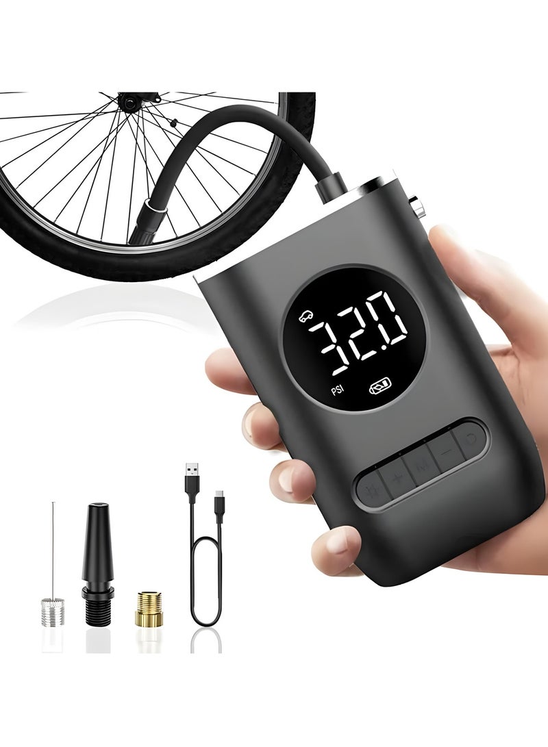 سبايدر ضاغط هواء محمول من SPIDER بقوة 70 واط/7.4 فولت، 150 رطل/بوصة مربعة، منفاخ إطارات لاسلكي مع بطارية قابلة لإعادة الشحن 2000 × 2 مللي أمبير في الساعة وإضاءة LED، مضخة دراجة كهربائية للسيارة والدراجات النارية والكرات (CZK-3668) - Image 2