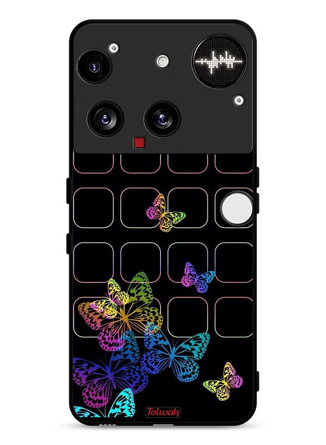Tolwak Nothing Phone (3) Protective Case Cover Colorful Butterflies - Image 1