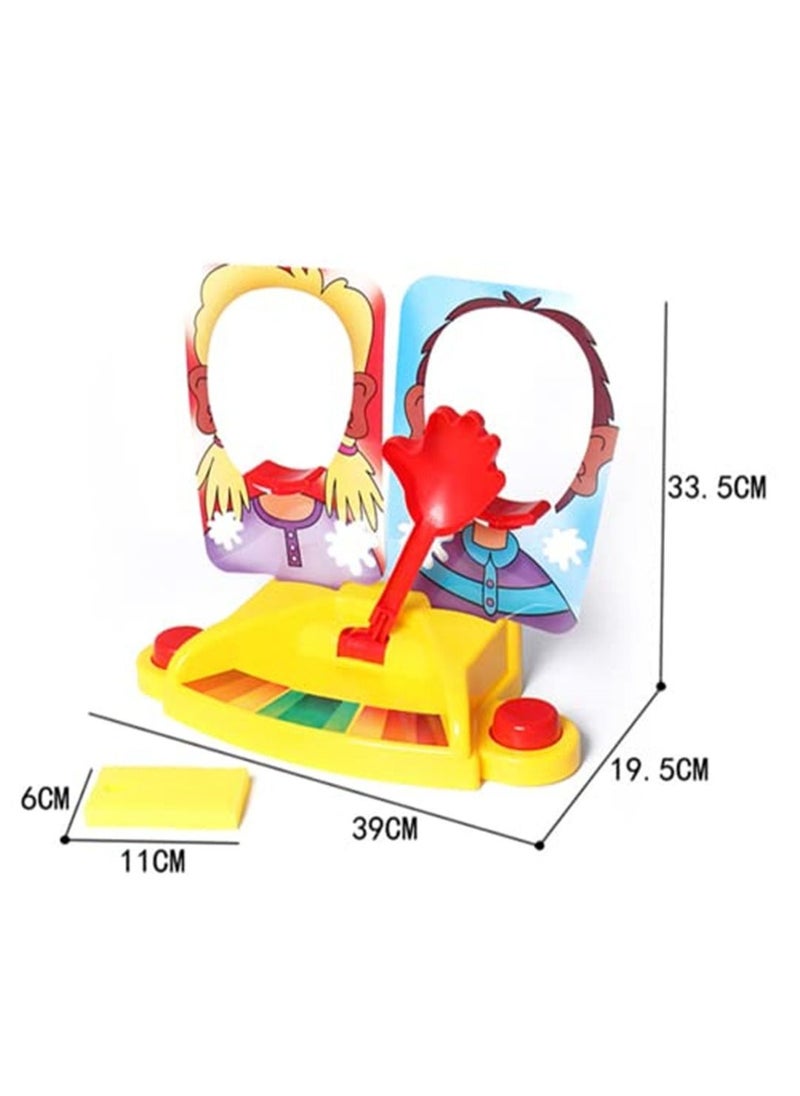 null - 1PC Double Person Pie Cake To Face Family Funny Game Gags Anti Stress Toy for Child Showdown Challenge Prank Jokes - Image 1