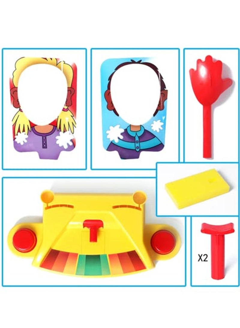 null - 1PC Double Person Pie Cake To Face Family Funny Game Gags Anti Stress Toy for Child Showdown Challenge Prank Jokes - Image 1