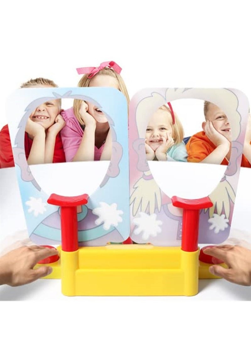 null - 1PC Double Person Pie Cake To Face Family Funny Game Gags Anti Stress Toy for Child Showdown Challenge Prank Jokes - Image 1