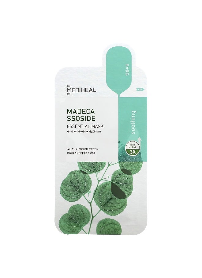 MEDIHEAL MEDIHEAL, Madecassoside, Essential Beauty Mask, 1 Sheet, 0.81 fl oz (24 ml)  - Image 1