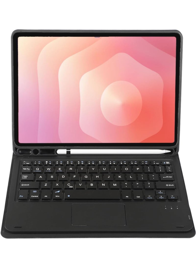 Muzz Keyboard Case for 11 inch Samsung Galaxy Tab S11 2025 with S Pen Holder - Slim Stand Cover Detachable Wireless Bluetooth Keyboard with Smart Touchpad for Galaxy Tab S11 Black - Image 3