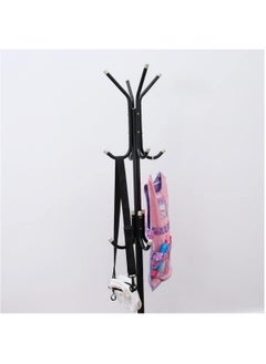 Arabest Coat Rack Freestanding, Entryway Hall Tree With 12 Hooks, Coat Hanger Stand, Floor Standing Coat Rack, Coat Rack Stand, Clothes Rack, Coat Tree, Black  - Image 2