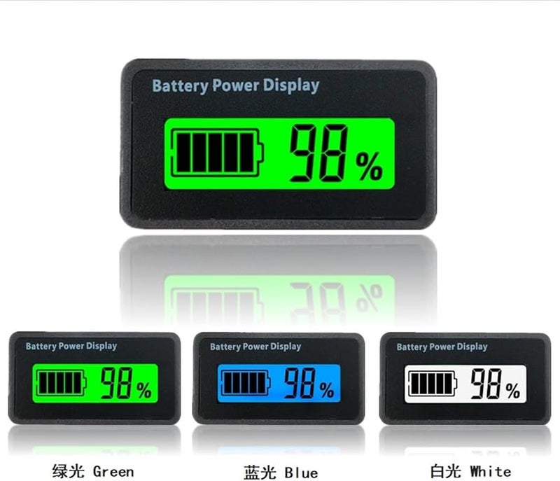Mini DC Voltage Meter For 12V 24V 48V Lead Acid Lithium Battery Green Backlight - Image 3