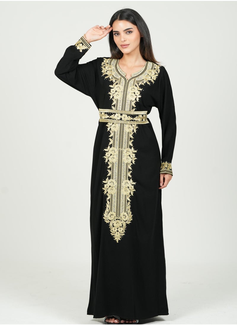 AL BENT AL SHARQIEH black women jalabia kaftan dress  - Image 1