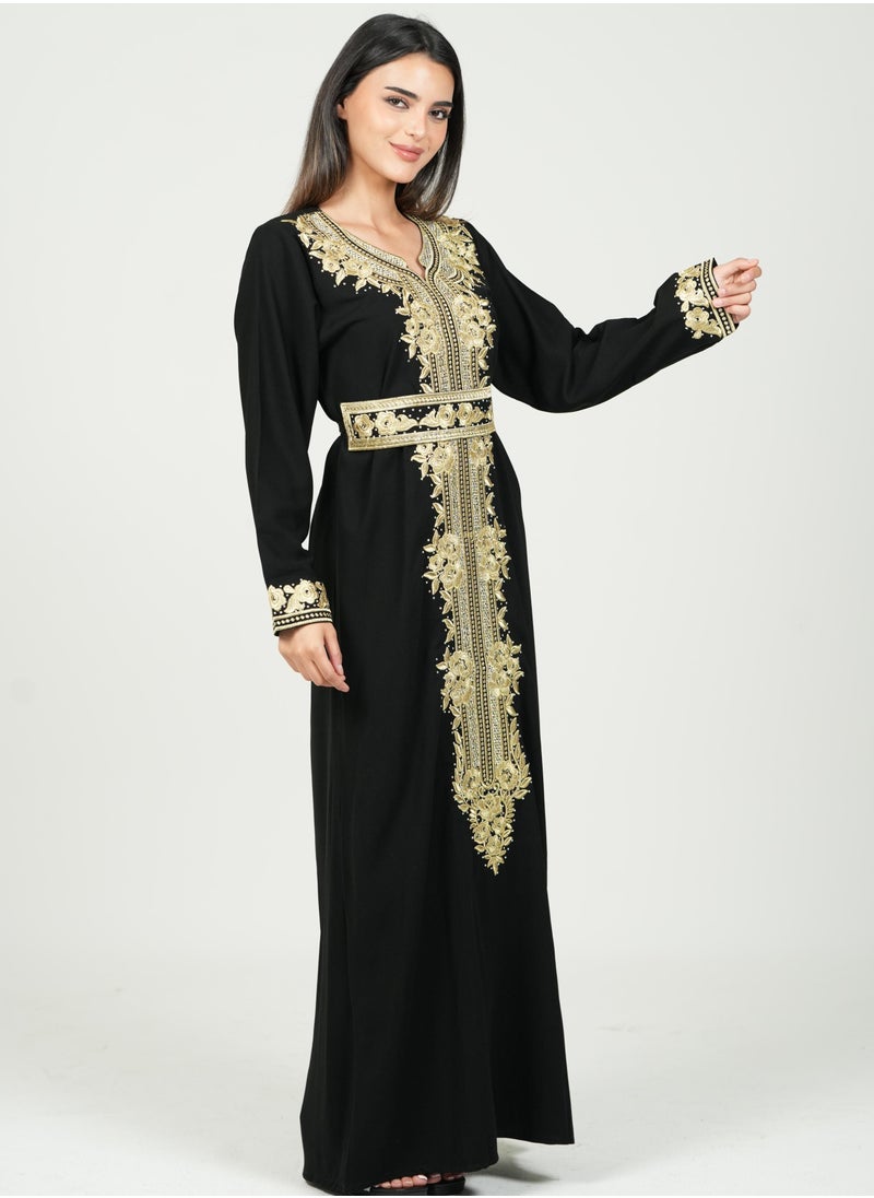 AL BENT AL SHARQIEH black women jalabia kaftan dress  - Image 3