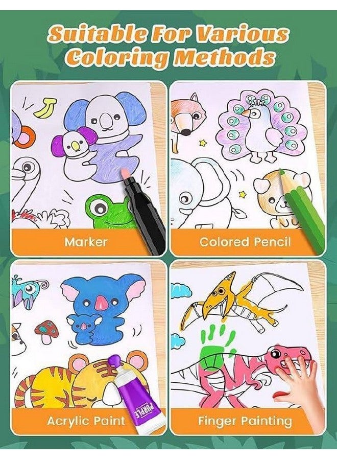 Drawing Paper Roll for Kids, 30x300 CM Large Poster Colouring for Markers Pencils Paints, Art Paper Crafts Sheet, Wall Floor Table Painting Colour Filling Paper, Design- Animal World Educational. A6 - Image 5