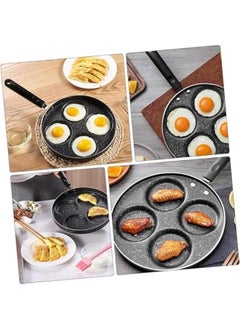 TRASSLE 4-Cup Nonstick Egg Frying Pan, Fried Egg Pan, Omelette Pan, Mini Pancake Pan for Stove Top Gas & Electric, Small Egg Skillet, Breakfast Sandwich Maker  - Image 3