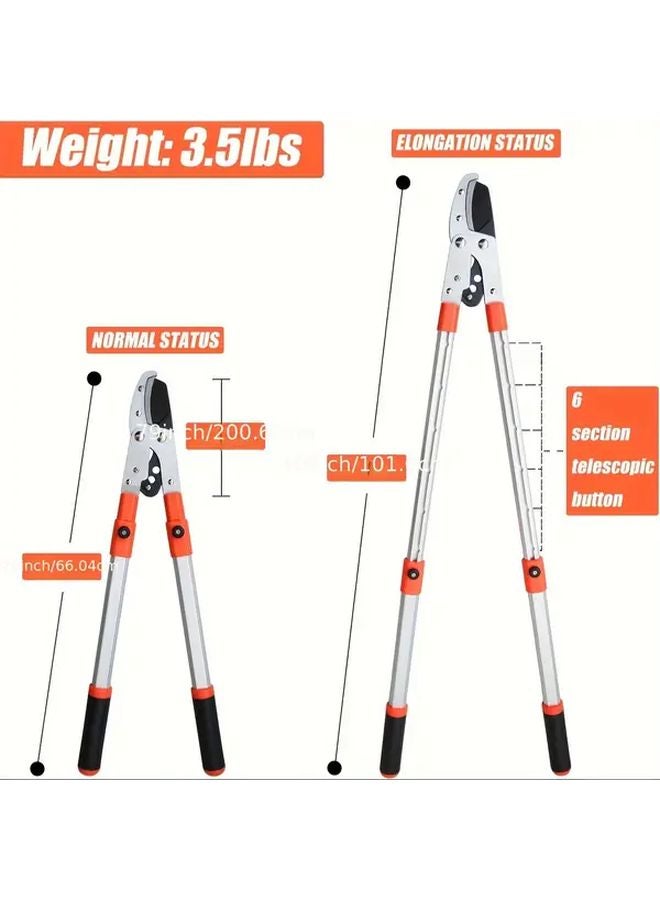 26 40 Inch Heavy Duty Extendable Anvil Lopper 2 Inch Cutting Capacity Branch Cutter - Image 3