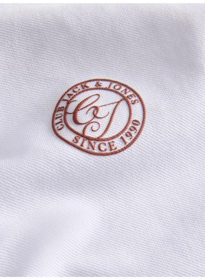 JACK & JONES Bright White Regular fit short sleeve Polo for Men | Best Price UAE