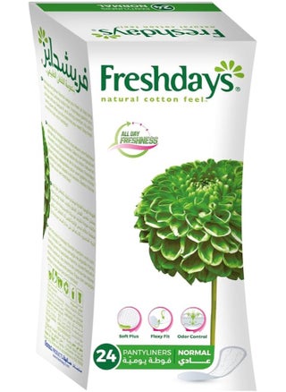 Fresh days Natural Cotton Feel Pantyliner Normal 24 Pads - pzsku/Z7B5C35770ED1B598FC02Z/45/_/1722843581/d8dad2c9-0a92-4692-8d38-ca5c90e4be18