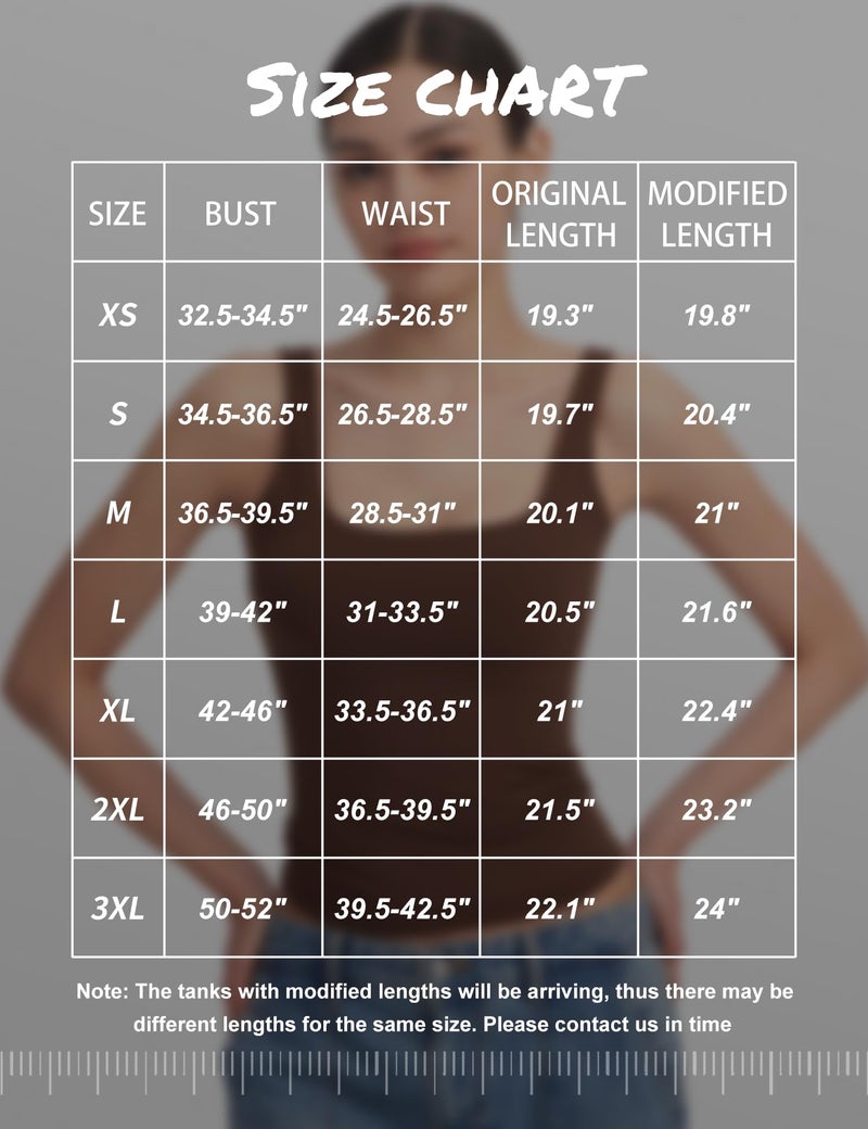 PUMIEY Tank Top for Women Square Neck Sleeveless Basic Workout Tank Tops, Chocolate Large - Image 2