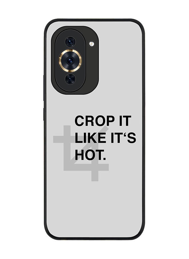 Stylizedd Rugged Black edge case for Huawei nova 10 4G Slim fit Soft Case Flexible Rubber Edges Anti Drop TPU Gel Thin Cover -  Crop It  - Image 1