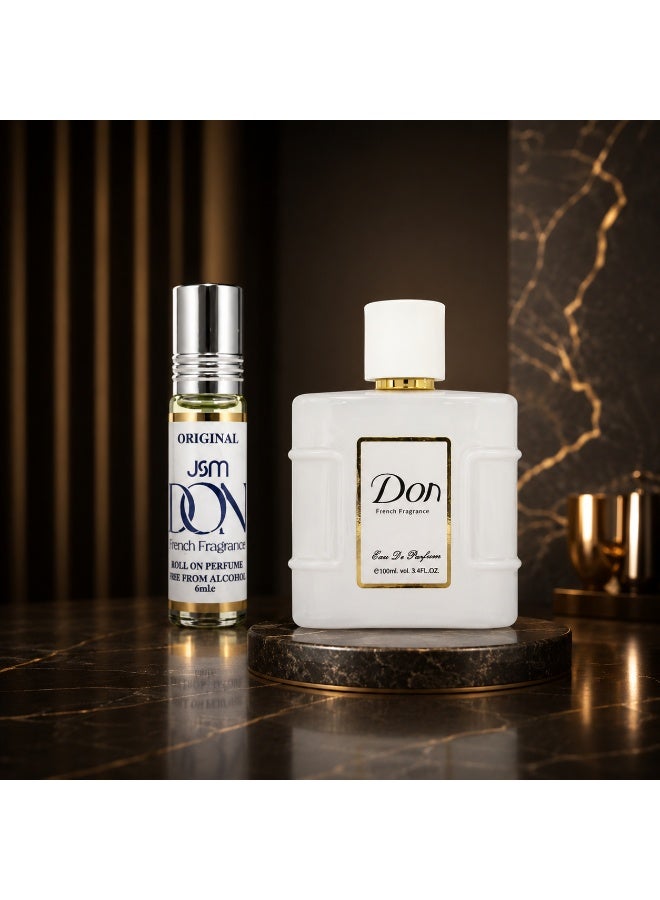 دون مجموعة عطر دون 100مل + عطر دون رول 6مل - Image 3