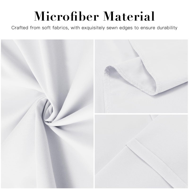 DOWNSTORIA Body Pillow Cover, Ultra Soft Microfiber Long Pillowcase, Envelope Closure Large Pillow Cases 20x54 inch (White) - Image 3