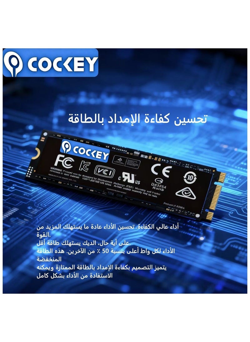 COCKEY 1TB 890MB/s SSD,M.2   NGFF  2280, Internal Solid State Drives, Compatible withDesktop computer, Laptop Portable  NGFF Interface  Internal - Image 2