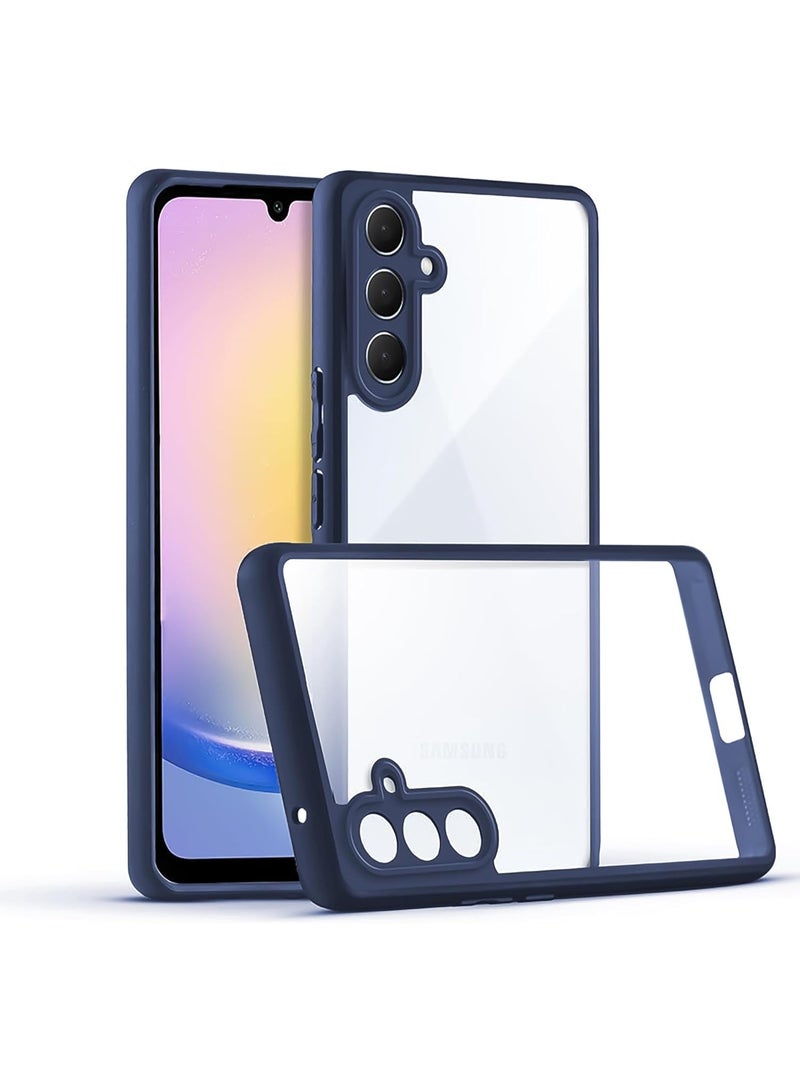 Compatible with Samsung Galaxy A26 5G Case Transparent, Military-Grade Shockproof Anti-Yellowing, Slim Protective Phone Case Full Bumper Cover With Camera Protective (Blue) - Image 5