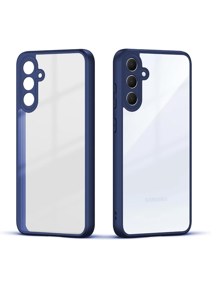 Compatible with Samsung Galaxy A26 5G Case Transparent, Military-Grade Shockproof Anti-Yellowing, Slim Protective Phone Case Full Bumper Cover With Camera Protective (Blue) - Image 1
