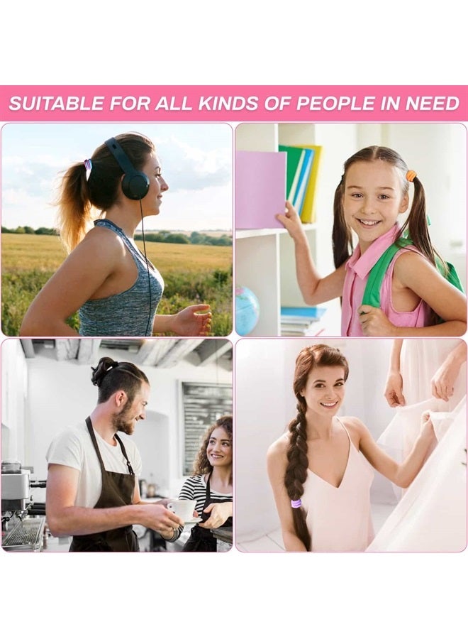 shynek 150 Pieces Hair Ties for Women Thick Curly Hair, Bulk Hair Ties Ponytail Holders Hair Elastics Hair Bands for Adults Women Girls (4mm) - Image 2