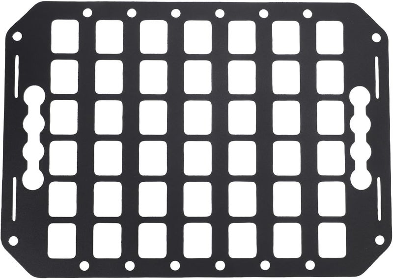Anti topple design Keenso Molle Panel, Truck Molle Panel Truck Bed Molle Panel Molle Panels for Vehicles Molle Panels Molle Panel Truck Bed Panel Rack System Aluminum Cargo Storage Organizer Tools Rack Affordable fast purchase options - Image 1