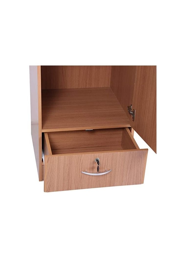 SULSHA - Wood Wardrobe - Cabinet/Cupboard 1 Door Beige - Image 1