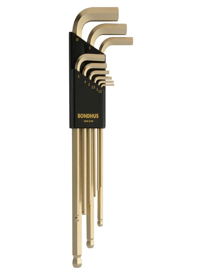 Bondhus 38099 GoldGuard Ballpoint L-Wrench Set - 9 Pc. Metric - Image 1