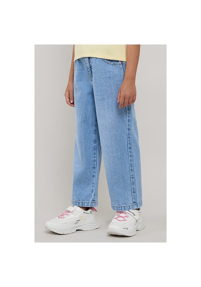 R&B Washed Wide Leg Jeans with Button Closure - Image 5