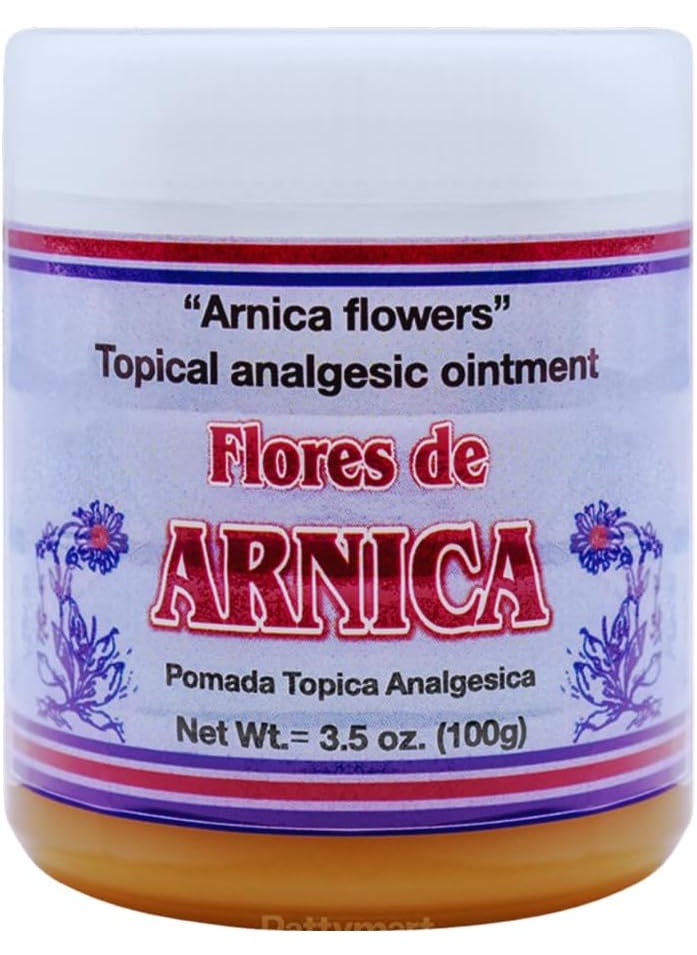 Plantimex Flores De Arnica ARNICA FLOWERS Topical Analgesic Ointment 3.5 oz. by Plantimex 