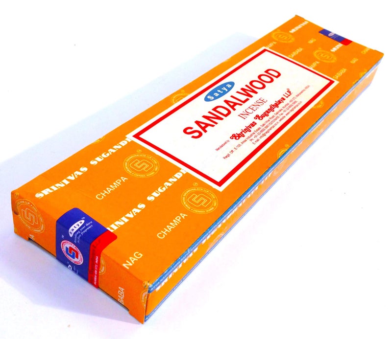 Satya Sandalwood Nag Champa - 100 Gram Box - Satya Sai Baba Incense - Image 2