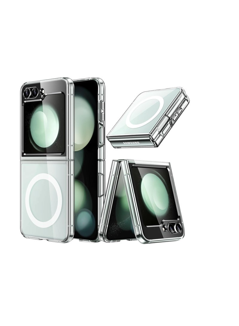 Crystal Clear Case for Samsung Galaxy Z Flip 6 with Full Protection Compatible with Wireless Charging, Shockproof Soft TPU Phone Cover For Samsung Z flip 6 - Image 2